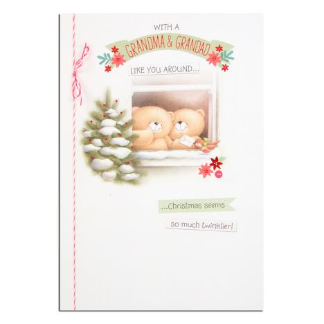 Grandma & Grandad Forever Friends Christmas Card